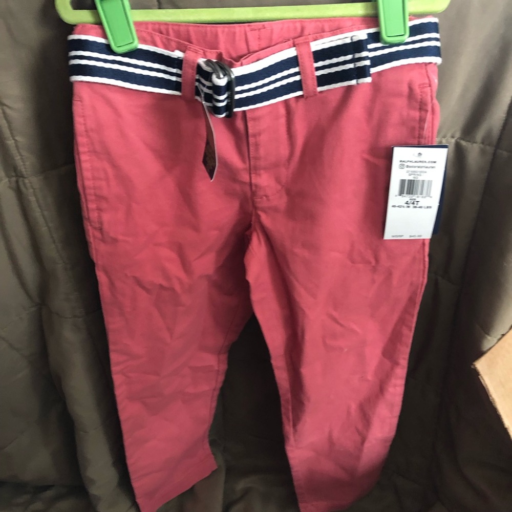 Polo Ralph Lauren Spring Red Cotton Pants.